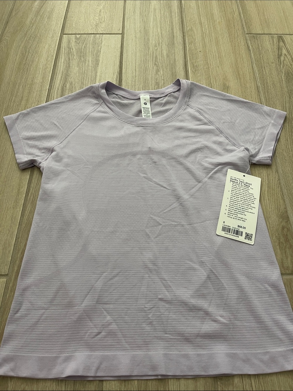 NWT Lululemon Swiftly Tech Short Sleeve Shirt 2.0 *Race Lilac Ether Sz 6